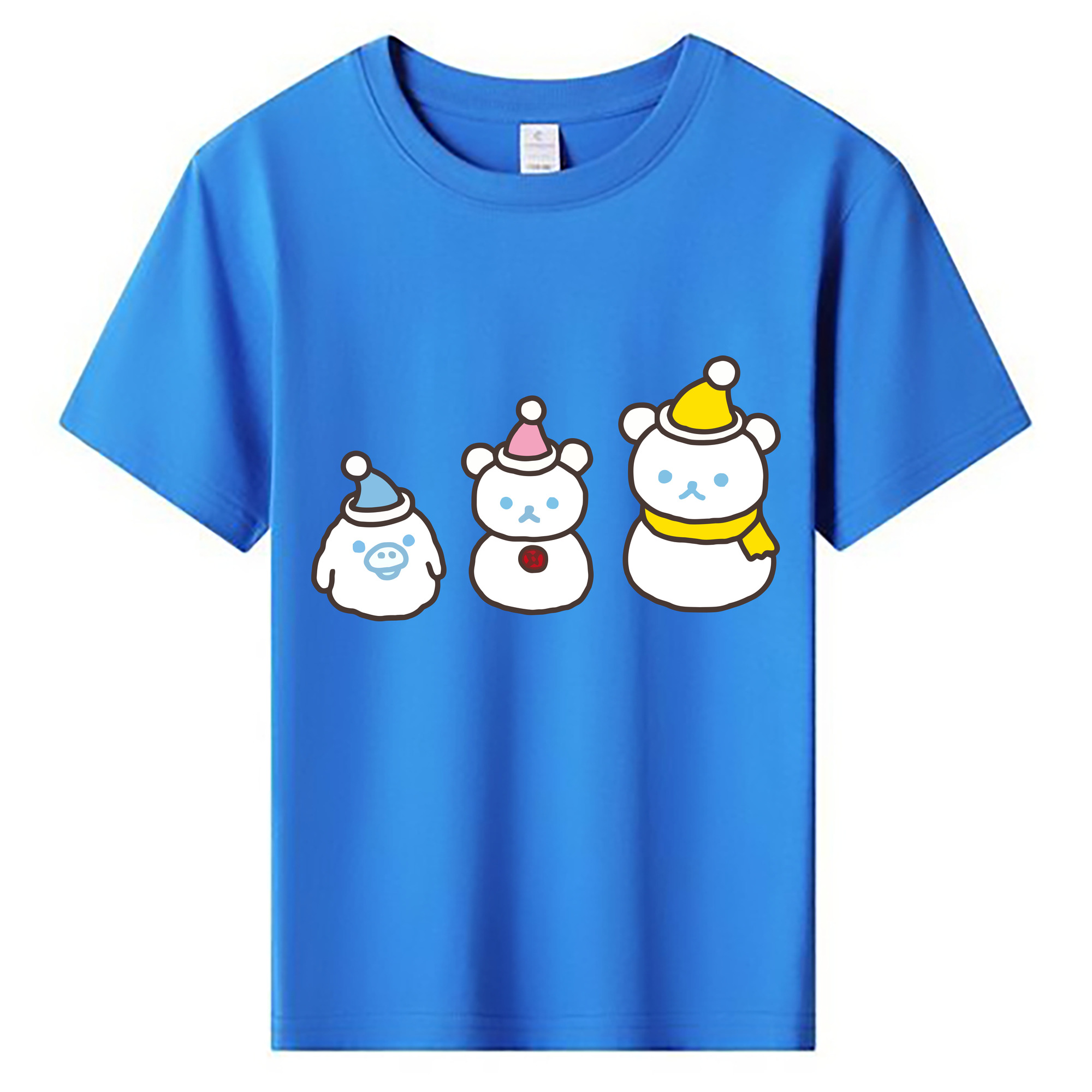 （画像用） リラックマ リラックマ キイロイトリ Rilakkuma Korilakkuma Kiiroitori 綿100％キッズTシャツ（フロントプリント）